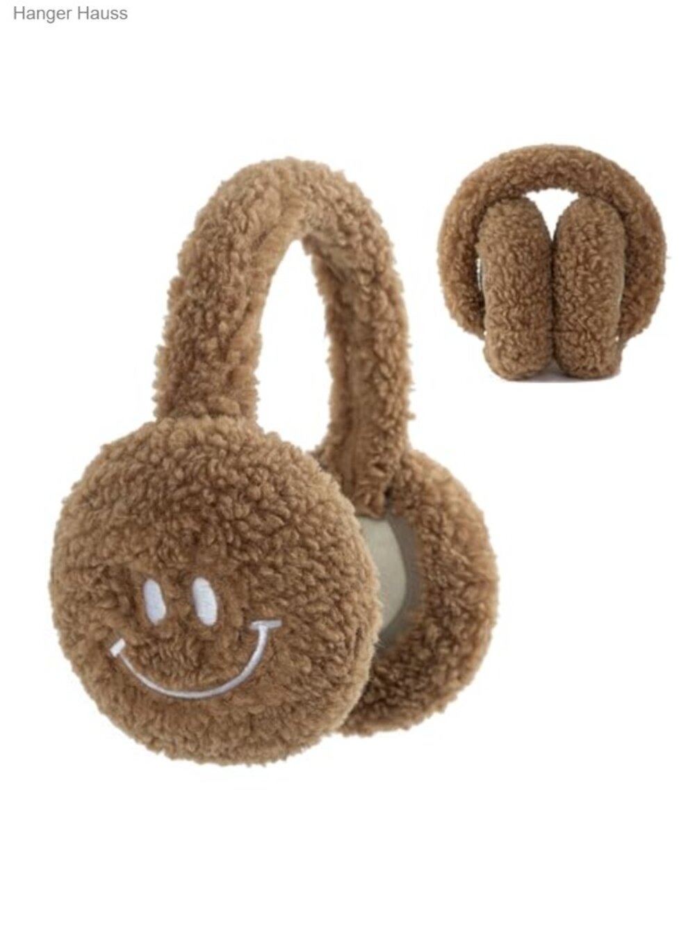 Faux Fur Foldable Earmuffs Adjustable Headband Winter Ear Warmers